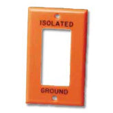 Leviton 80401-IG Wallplate for Isolated Ground Devices Engraved with "Isolated Ground"
